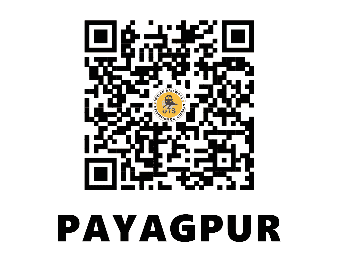 UTS QR Code for PAYAGPUR - PDR (NE - UTTAR PRADESH)